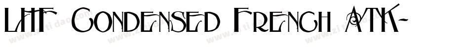 LHF Condensed French ATK字体转换